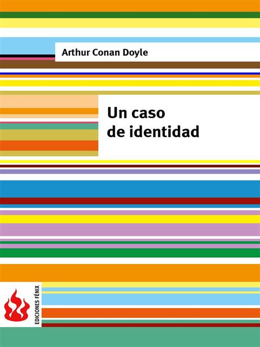 Title details for Un caso de identidad (low cost). Edición limitada by Arthur Conan Doyle - Available